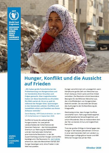 Hunger, Konflikt und die Aussicht auf Frieden Factsheet - 2020