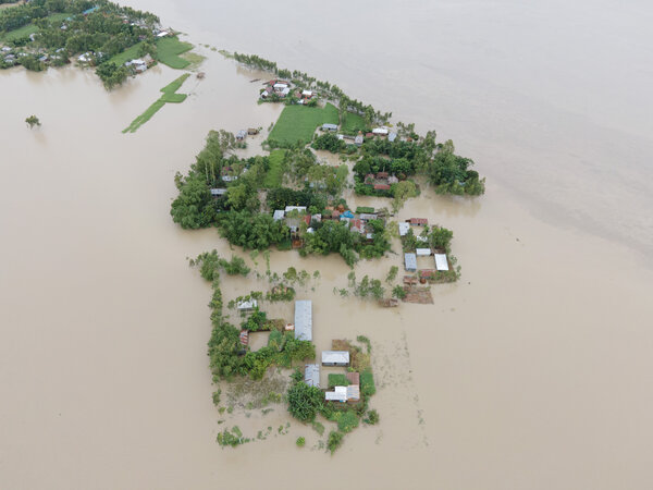 Überschwemmungen in Kurigram