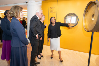 Präsident Steinmeier in WFPs Zentrale in Rom