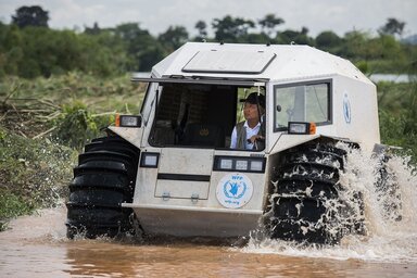 Testfahrten mit dem unaufhaltsamen Supertruck. 