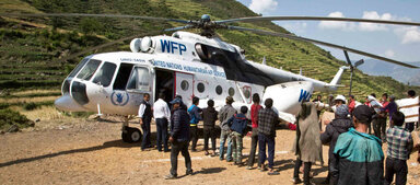 WFP/Marco Frattini operation with planes in Nepal