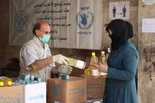 Nahrungsmittelverteilung in Aleppo, Syrien - WFP/Khudr Alissar