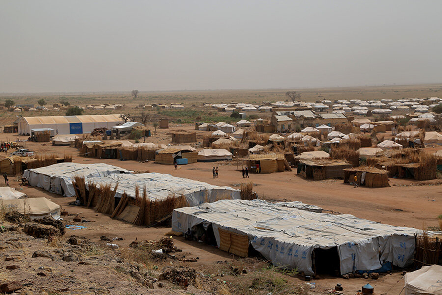 A general view of the Um Rakuba Refugee Camp in eastern Sudan