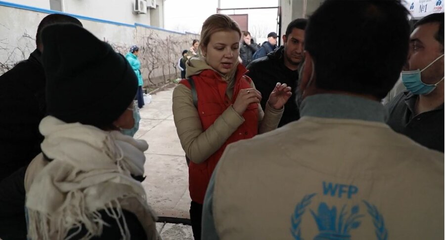 WFP staff meet Nina in Chisinau