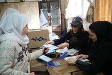 Bedürftige geflüchtete Familien erhalten dank Gelder des Auswärtigen Amtes weiterhin Ernährungshilfe. Foto: WFP/Mohammad Khodabakhsh