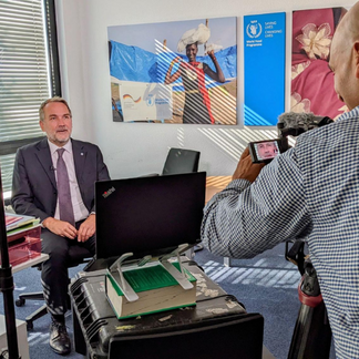 Büroleiter Dr Martin Frick im Inteview
