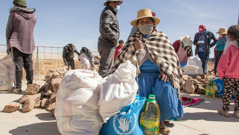 Eustaquia aus der indigenen Gemeinschaft der Uru Murato. WFP unterstützte Menschen in Oruro, La Paz und Cochabamba (Bolivien) durch das Programm "Food Assistance for Assets". WFP/Morelia Eróstegui